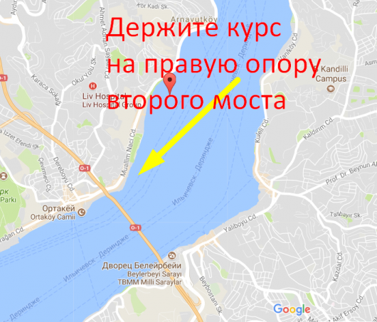 Пролив босфор карта